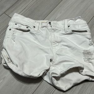 Levi’s white shorts